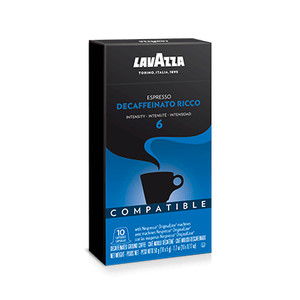 Lavazza Decaffeinato Ricco Nespresso, Zestaw 100 szt.